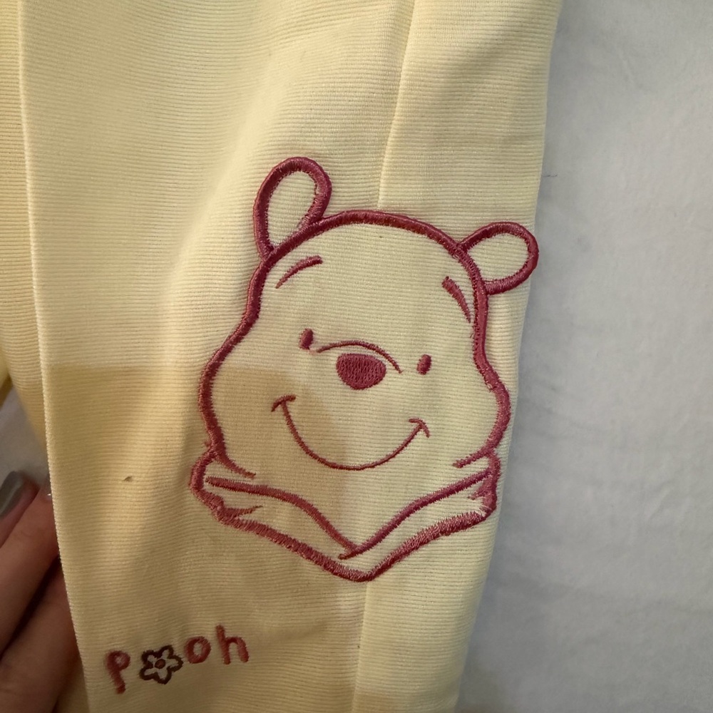 Vintage Disney Winnie the Pooh Yellow Kids Pants - Picture 2 of 3